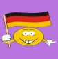 Preview: Smiley mit Flagge