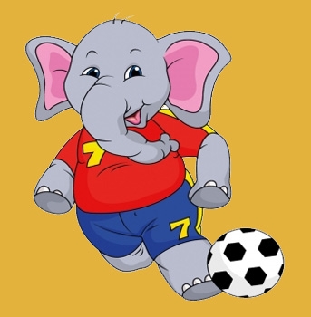 Elefant Fussball