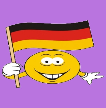 Smiley mit Flagge